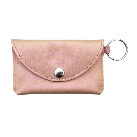 Keychain Card Holder - Pearl Pink
